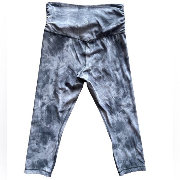 Lululemon Align Cross Waist Crop 21” Leggings - Diamond Dye Stargaze Pitch Grey - Picture 7 of 11